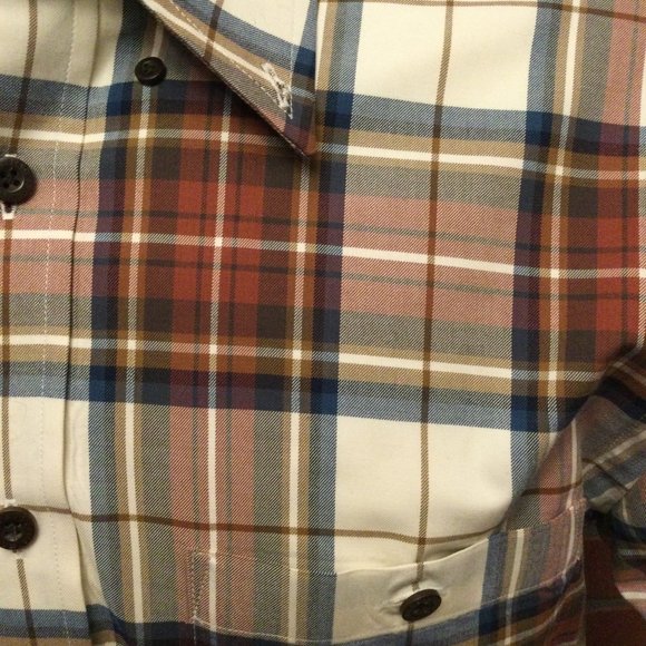 Orvis Men's Plaid Shirt Size M Signature Twill Button Front Long Sleeve - Picture 3 of 8
